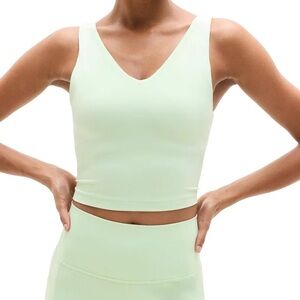 Athleta Transcend V-Neck Crop Sports Bra M D-DD